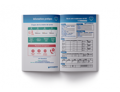 Registre de maintenance défibrillateur