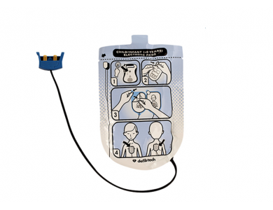 Jeu de 2 électrodes pédiatriques pour Defibtech Lifeline