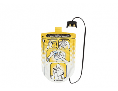 Jeu de 2 électrodes adultes pour Defibtech Lifeline