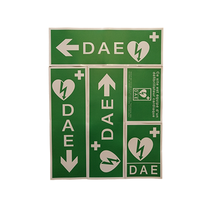 Pack signalétique adhésive pour DAE