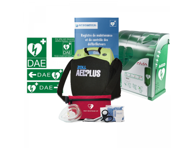 Pack défibrillateur automatique Zoll AED Plus Extérieur Sécurisé