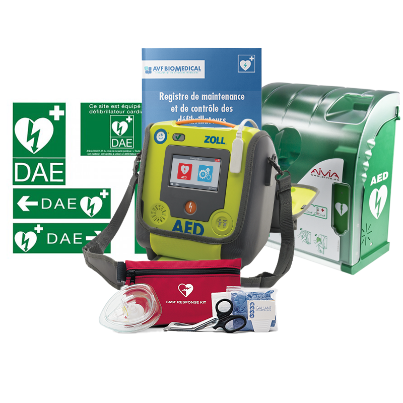 Pack défibrillateur automatique Zoll AED 3 Extérieur Sécurisé