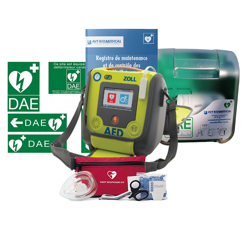 Pack défibrillateur automatique Zoll AED 3 Intérieur Sécurisé